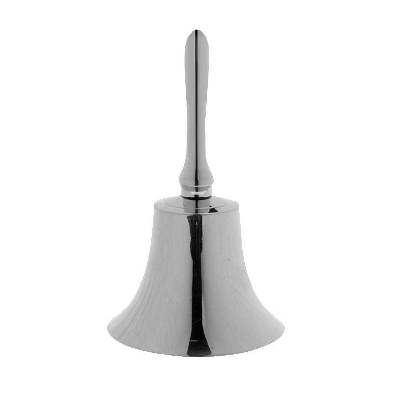 SREBRNY METALOWY DZWONECZEKWYMIARY :WYSOKOŚĆ 11 CMŚREDNICA 6 CM