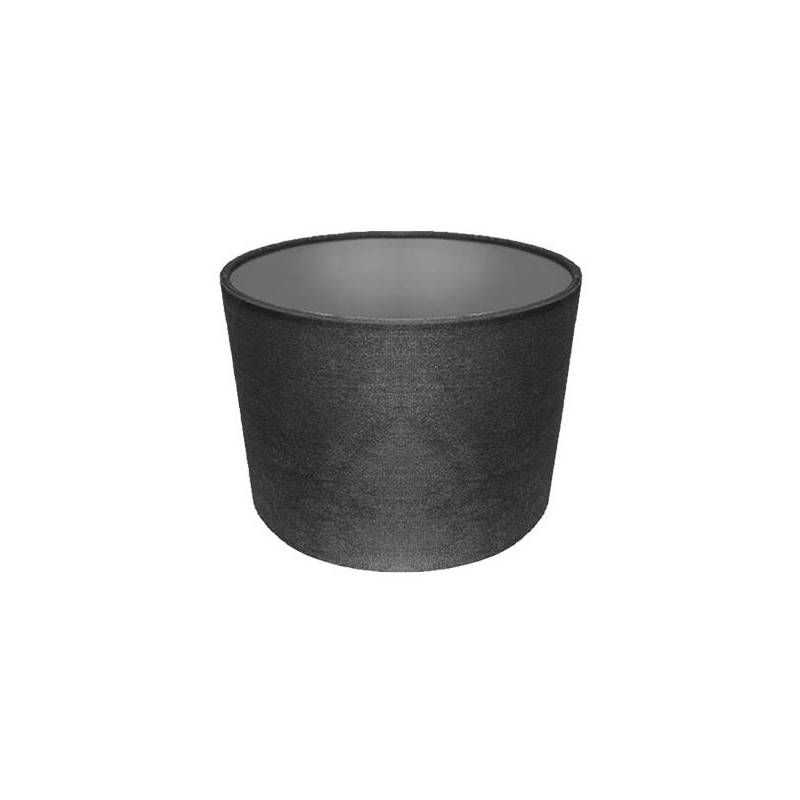 ABAŻUR CYLINDER W KOLORZE SZARYM WYKONANY Z WELURU DO LAMP STOŁOWYCH Z SERII TS